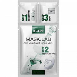 KLAPP Трехшаговый набор экспресс ухода за кожей/MASK.LAB Aloe Vera Moisturizing Mask