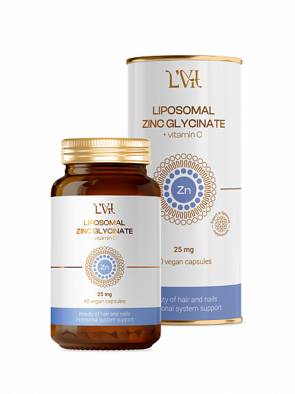 Липосомальный Цинк + Витамин C/Zinc Glycinate + Vitamin C, 60 капсул